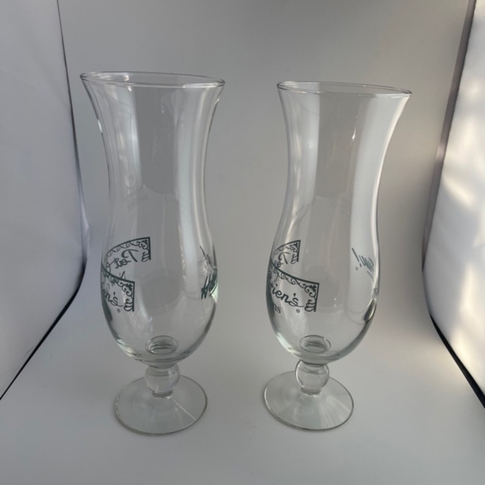 Pat O’Brien’s New Orleans Hurricane Glass VTG Set of 2